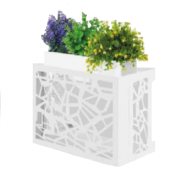 Cache climatisation Design Vega RAL 9002 Blanc