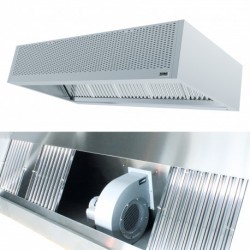 Hotte de cuisine soudée motorisée NOVAX CONFORT 90/10 G F400