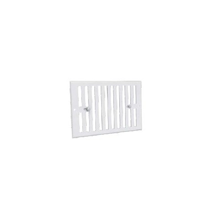 Grille obturable aluminium prélaqué blanc GO BL