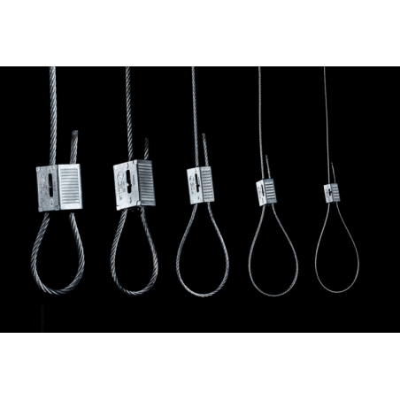 Câbles de suspension LOOP-IT ZIP-CLIP zinc et acier