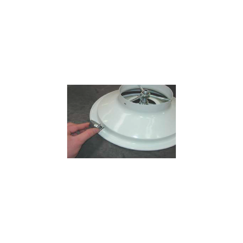 Clips KD-B pour montage diffuseur KRA faux-plafond
