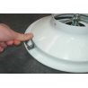Clips KD-B pour montage diffuseur KRA faux-plafond