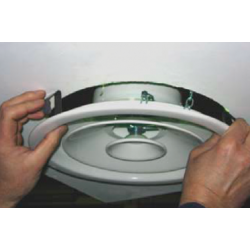 Clips KD-B pour montage diffuseur KRA faux-plafond