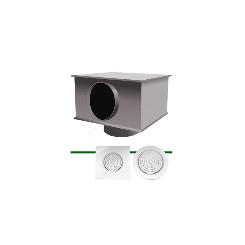 Plénum pour diffuseur circulaire PDCH
