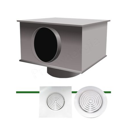 Plénum pour diffuseur circulaire PDCH