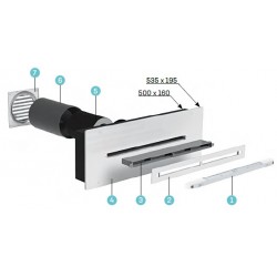 Kit silencieux traversée de mur hygroréglable Anjos