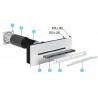 Kit silencieux traversée de mur autoréglable Anjos
