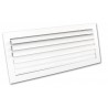 Grille ailettes courbes blanche 300x100 mm