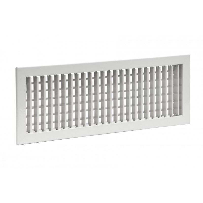 Grille aluminium double déflexions 300x150