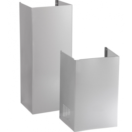 Habillage télescopique inox  du conduit d’évacuation