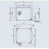 Dimension caisson d'extraction ou d'insufflation KSTD IP NU