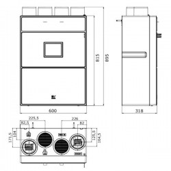Dimension caisson NETI en mm
