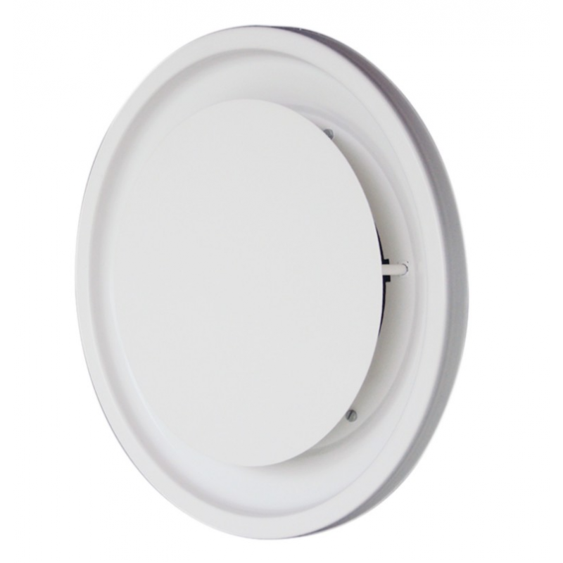 Diffuseur circulaire disque RAL 9003 - DCDU