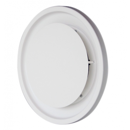 Diffuseur circulaire disque RAL 9003 - DCDU