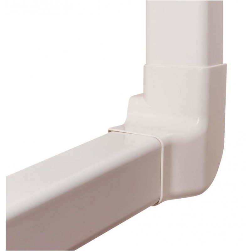 Angle vertical gauche 80 mm pou goulottes