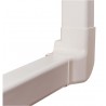 Angle vertical gauche 80 mm pou goulottes